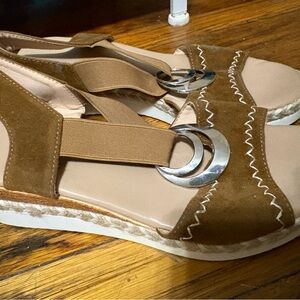 Brown Suede Women's Sandals